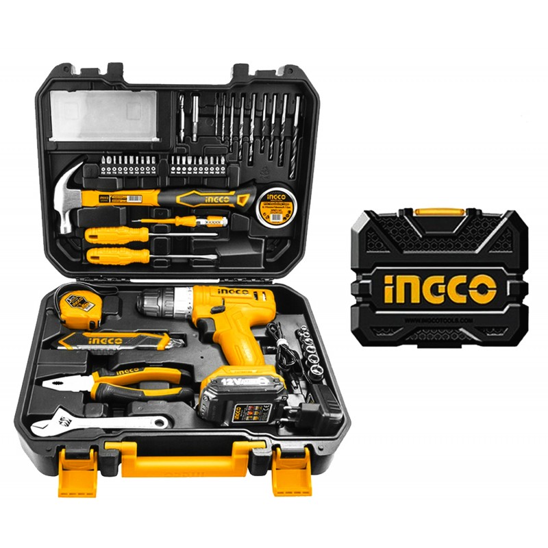 حقيبة أدوات تحتوي على مثقاب و 126 قطعة