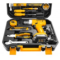 حقيبة أدوات تحتوي على مثقاب و 126 قطعة