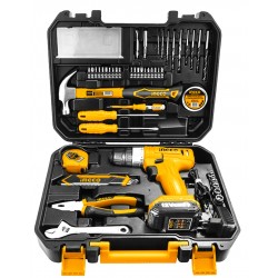 حقيبة أدوات تحتوي على مثقاب و 126 قطعة