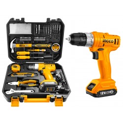 حقيبة أدوات تحتوي على مثقاب و 126 قطعة