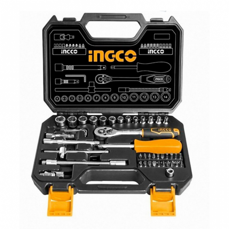 Set de douilles 1/4 45 pièces